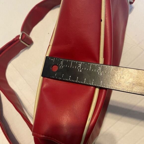 FOSSIL 54 Sling Shoulder Crossbody Messenger Bag Red Unisex 11X3X7.5 SEE DESCRIP - Picture 4 of 12